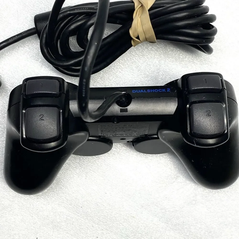Sony PlayStation 2 Black SCPH10010 Controller OEM DualShock